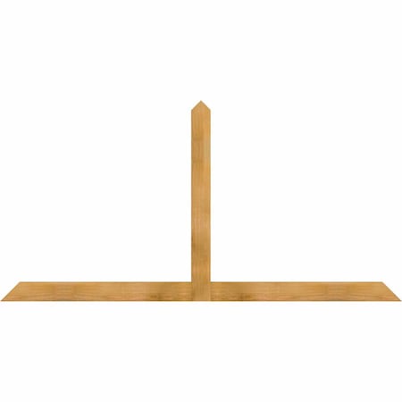 Ekena Millwork Portland Rough Sawn Timber Gable Bracket, Western Red Cedar, 84"W x 42"H x 2"D x 4"F, 12/12 Pitch GBW084X42X0204POR00RWR